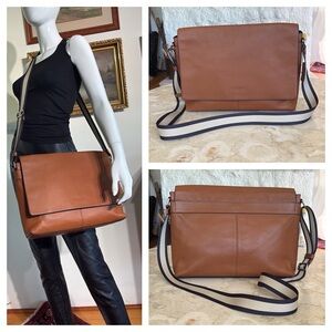 Coach Charles Leather Messenger Briefcase Laptop Bag Unisex